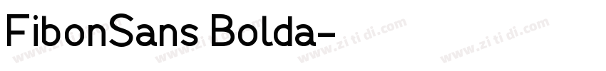 FibonSans Bolda字体转换